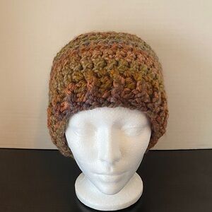 Chunky Multicolor Crochet Beanie